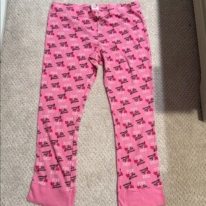 Victoria’s Secret pink waffle ski bunnies sleep pants size large